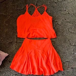 Crop top skirt